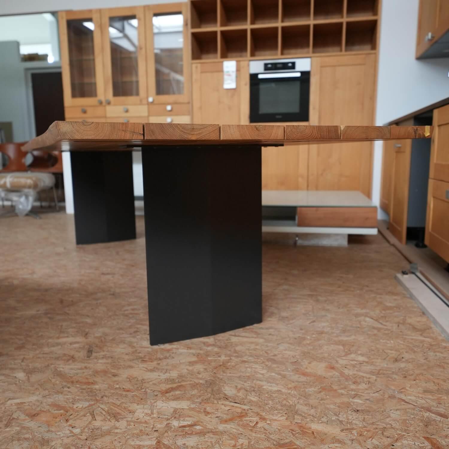 Riva1920 - Esstisch Sky-Briccola SM Platte Gewachst Gestell In Rautenform Irondust Lackiert Anthrazitgrau - 2