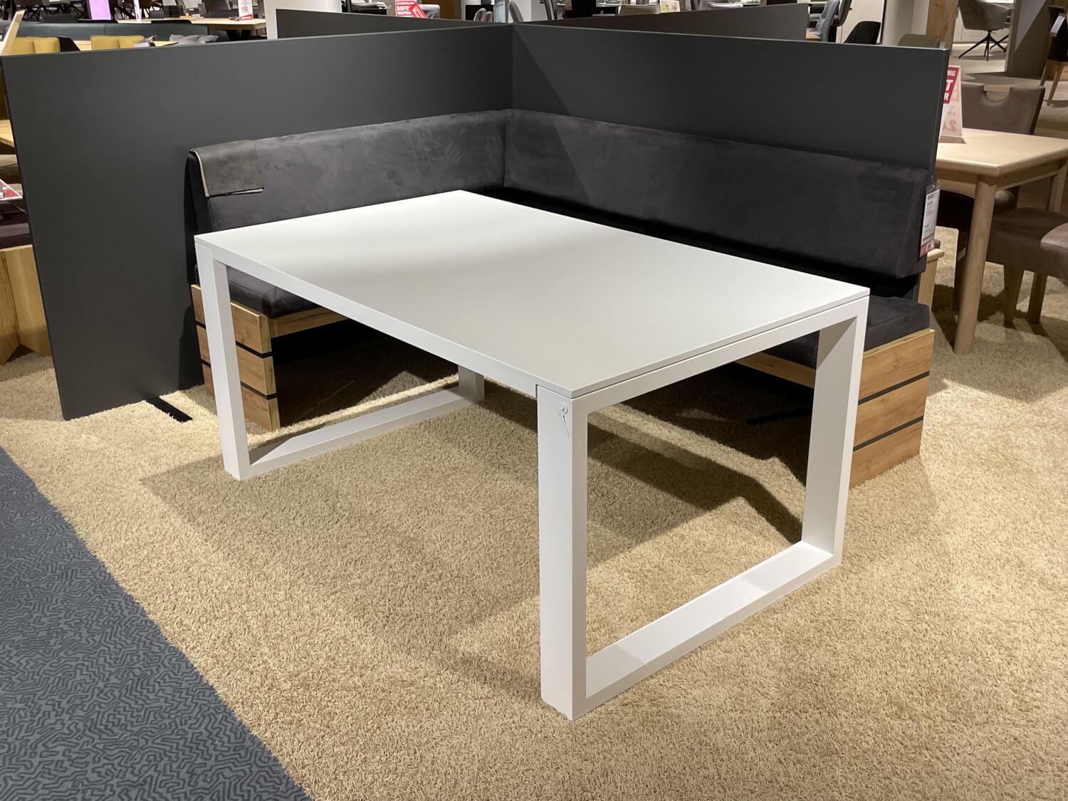 Hülsta - Esstisch T 130 - 130161 Reinweiß Lackiert Gestell Pulverbrschichtet - 2