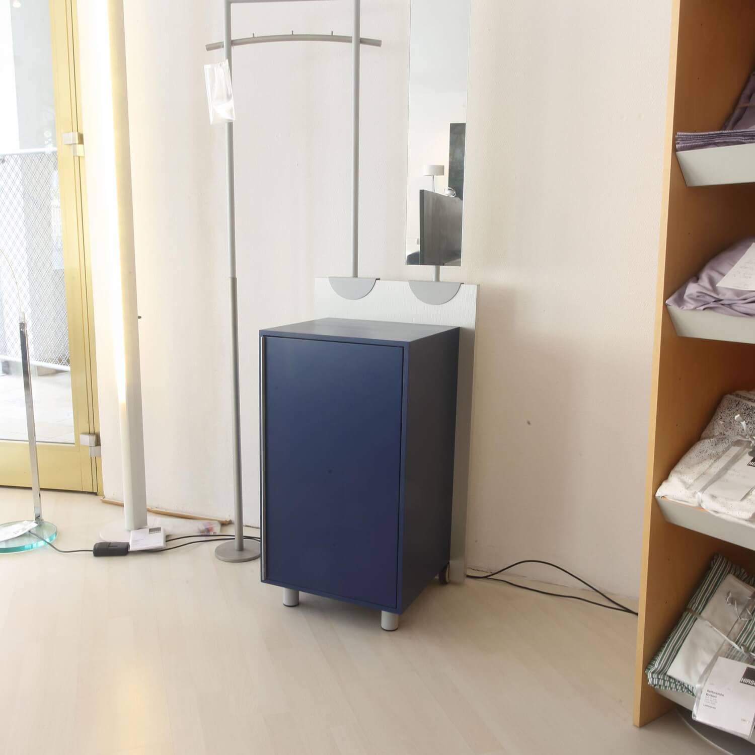 Jonas & Jonas - Garderobe Paco Paneel 11 Abet Millerighe Blau Mit Spiegel Und Garderobensattel - 3