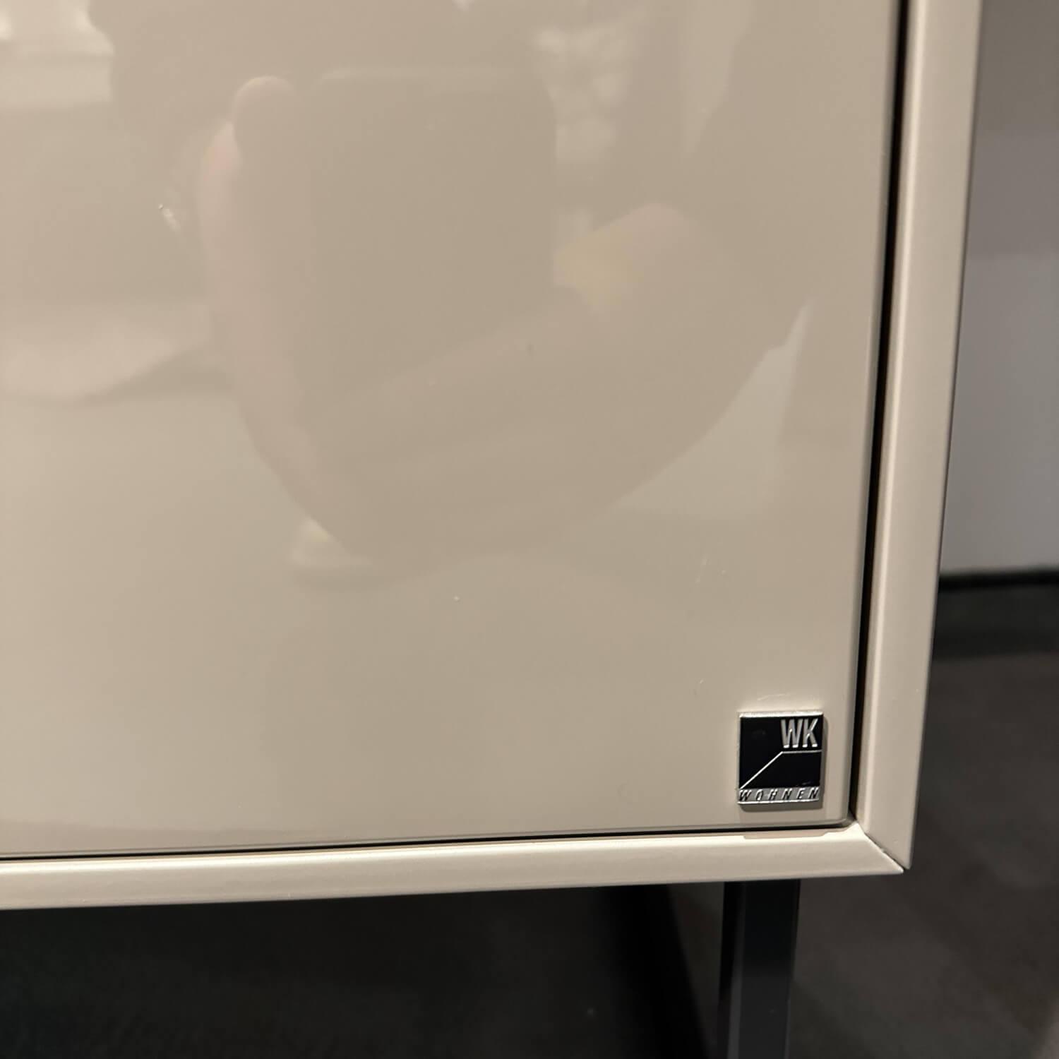 WK Wohnen - Highboard WK 419 Intono Lack Muschelgrau Rahmengestell Schwarz Pulverbeschichtet - 11