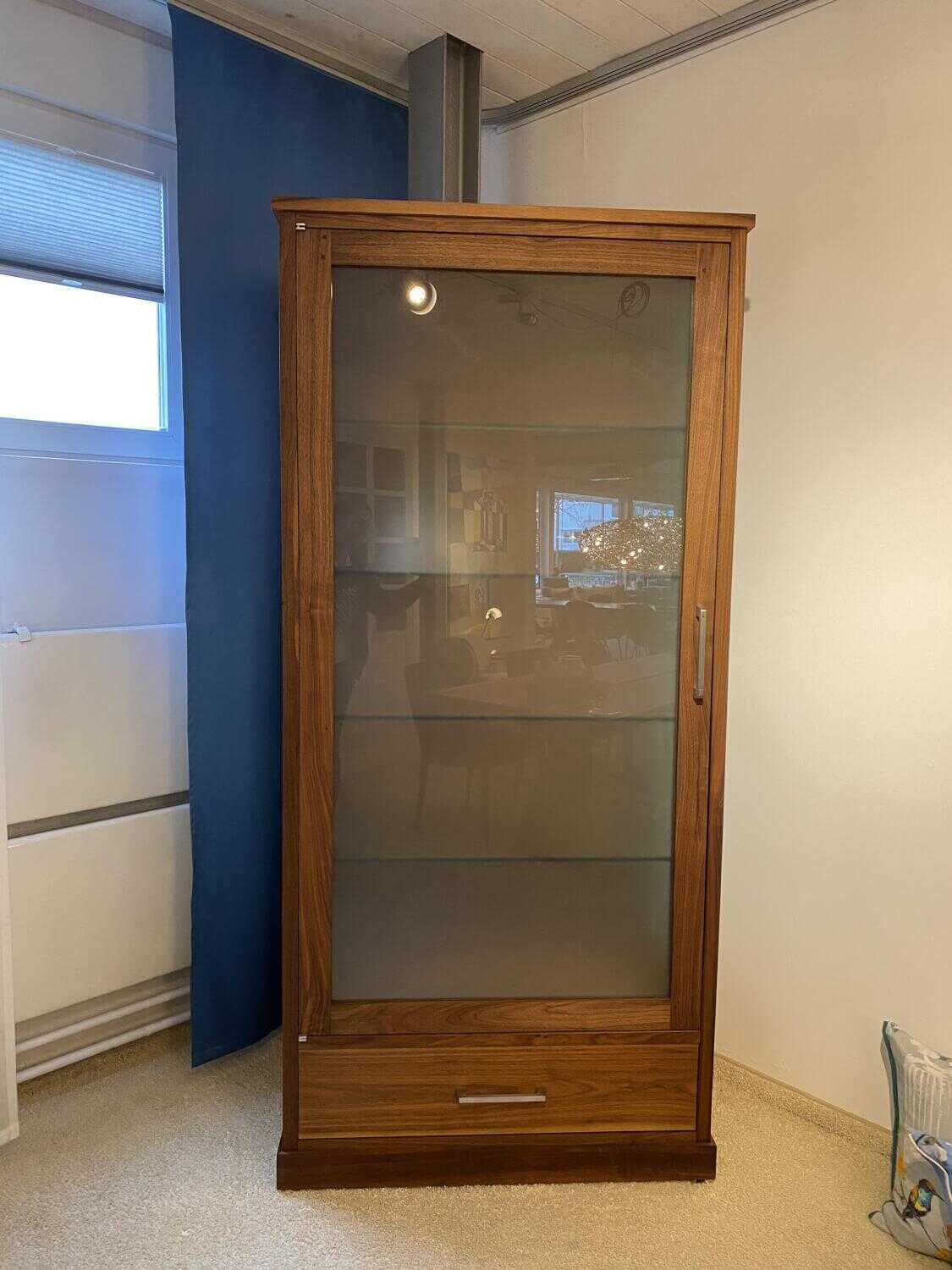 Riva1920 - Schrank Colonia 2011 Small Nussbaum Satiniertes Glas - 3