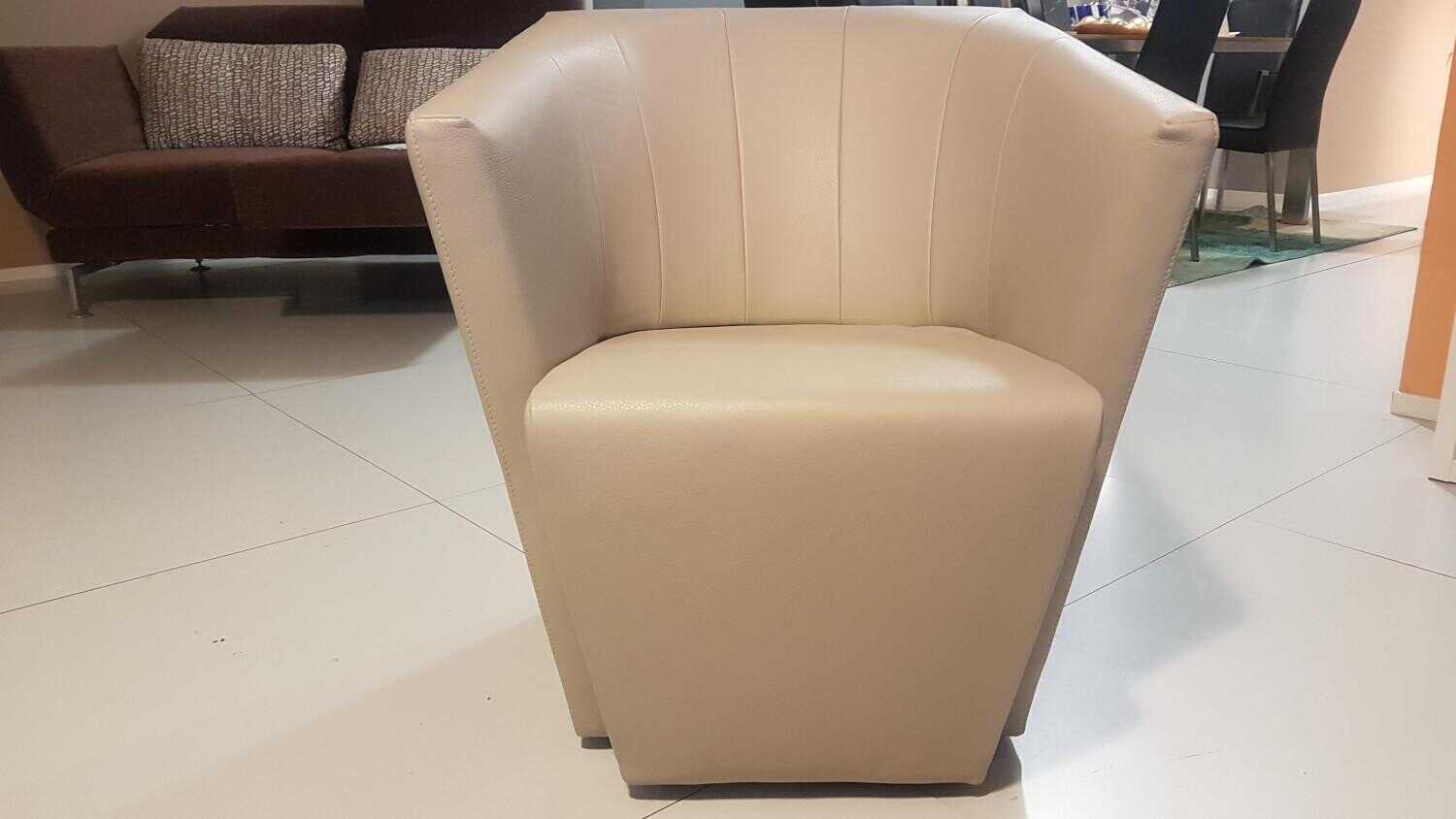 Jori - Sessel Ice Cube Leder Lipano Ovo Creme - 2