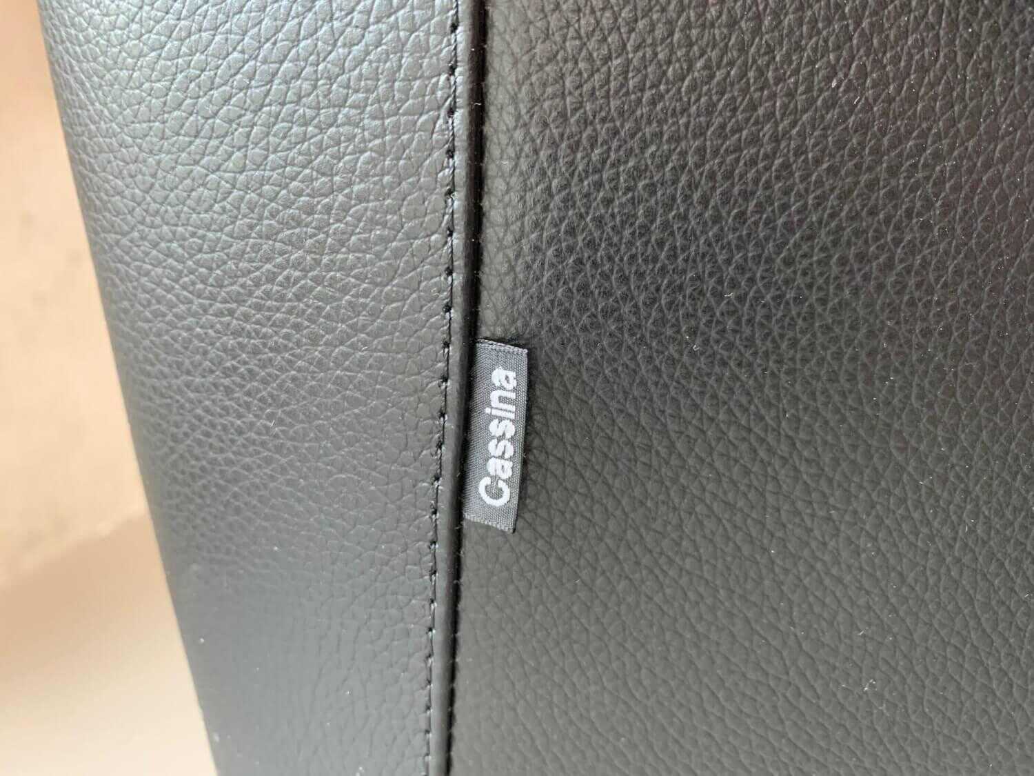 Cassina - Sessel 131 ZH One 1854 Leder Pelle Scozia Grafite 13X606 Schwarz Einfarbige Version - 4