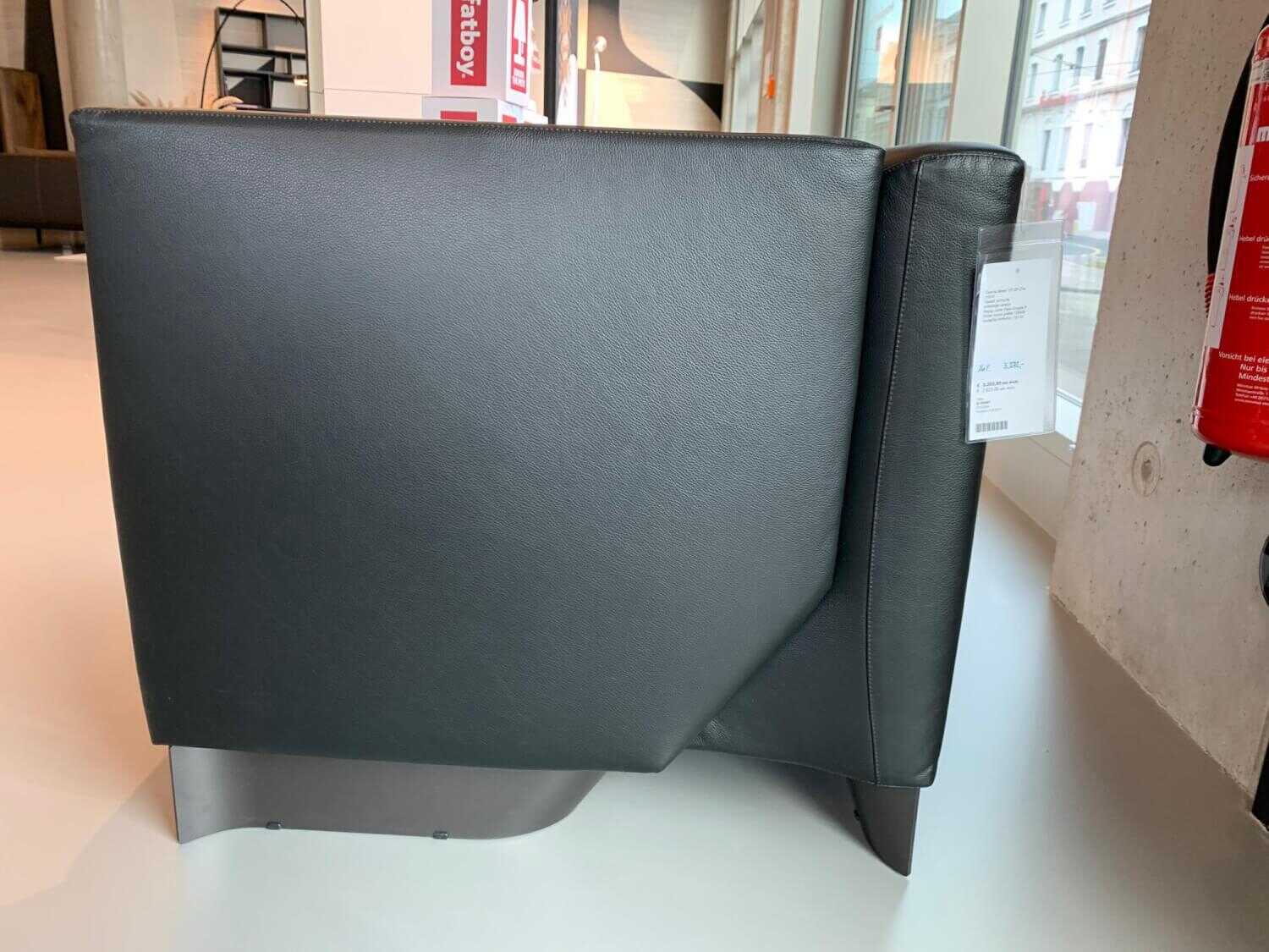 Cassina - Sessel 131 ZH One 1854 Leder Pelle Scozia Grafite 13X606 Schwarz Einfarbige Version - 3