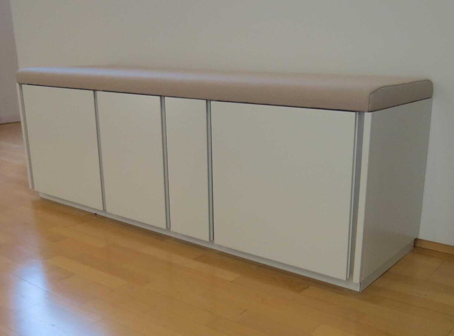 Schönbuch - Stripes Sitzbank Farbe 41 Weiß Sitzpolster Lack Puder 29 - 2