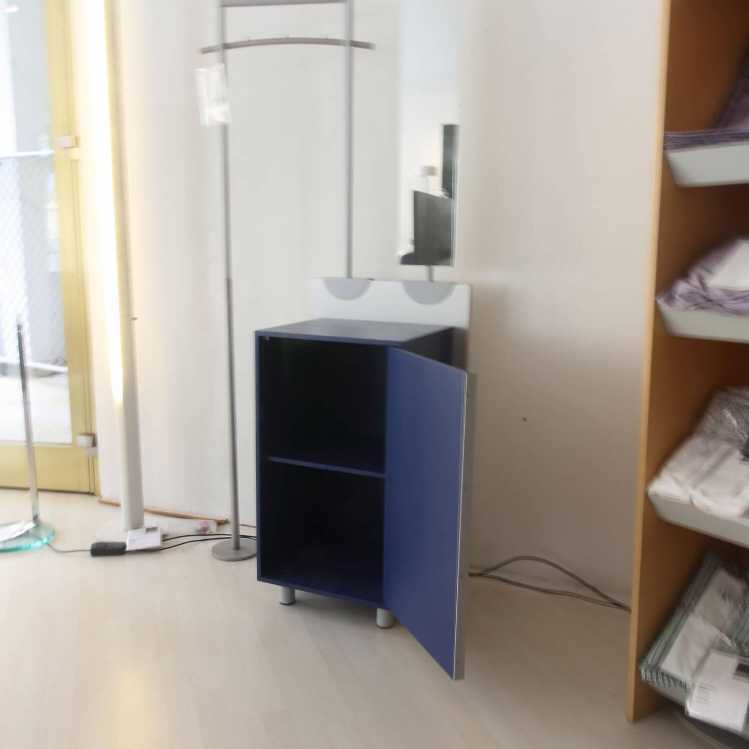 Jonas & Jonas - Garderobe Paco Paneel 11 Abet Millerighe Blau Mit Spiegel Und Garderobensattel - 5