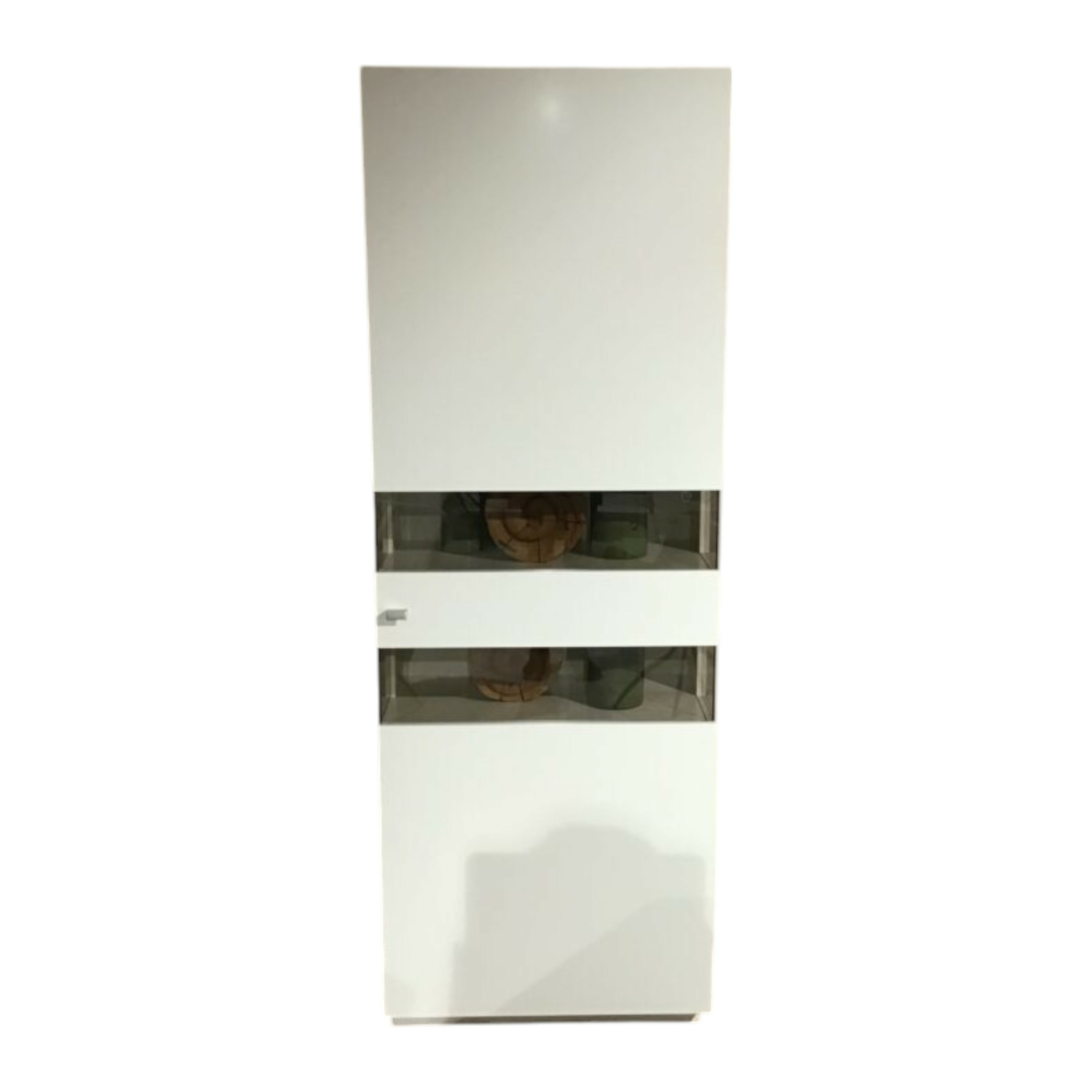 Wöstmann - Zeilenschrank Korpus Lack Bianco Weiß Front Glas - 1