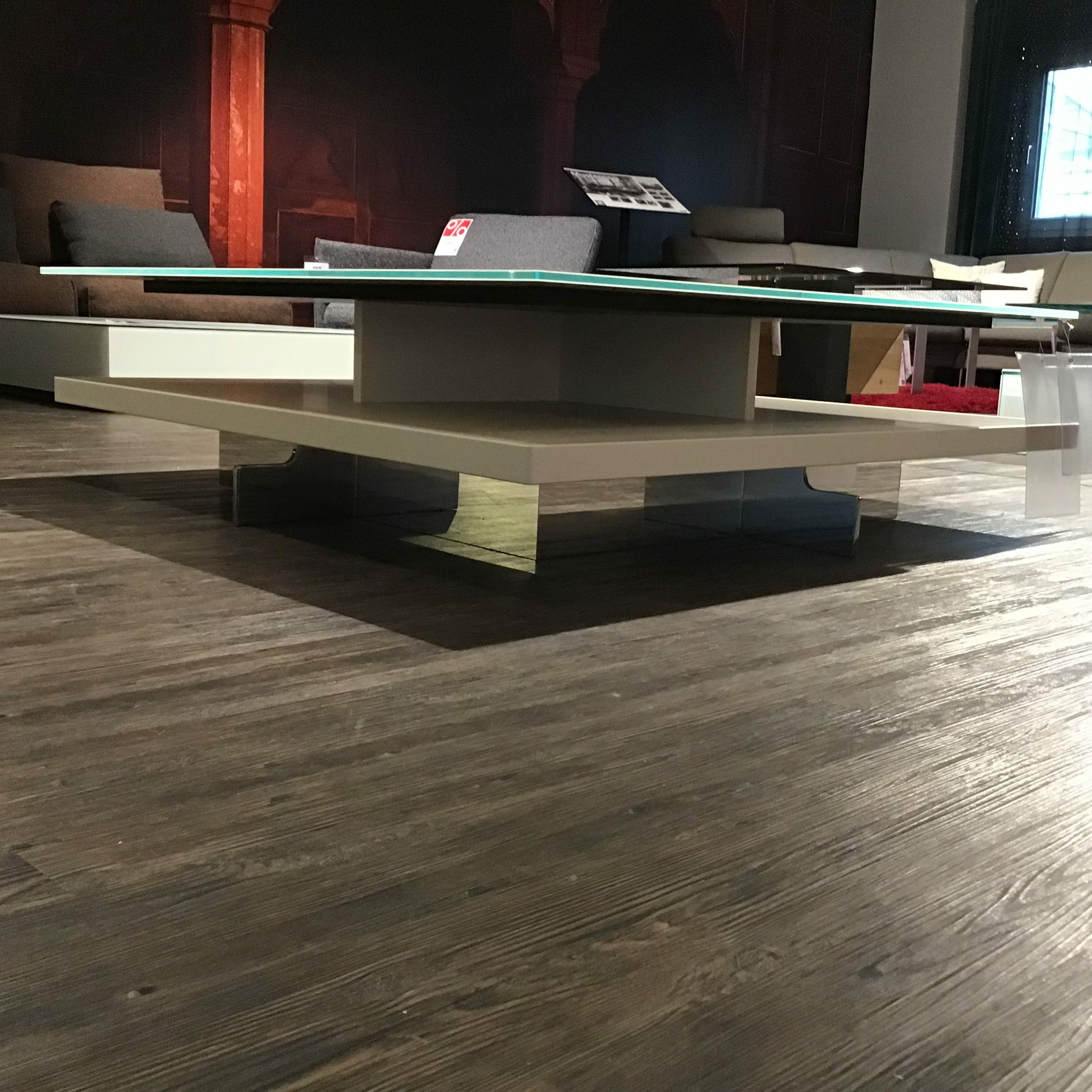 Hülsta - Couchtisch CT 90/0129 Platte Glas Weiß Lackiert  - 4