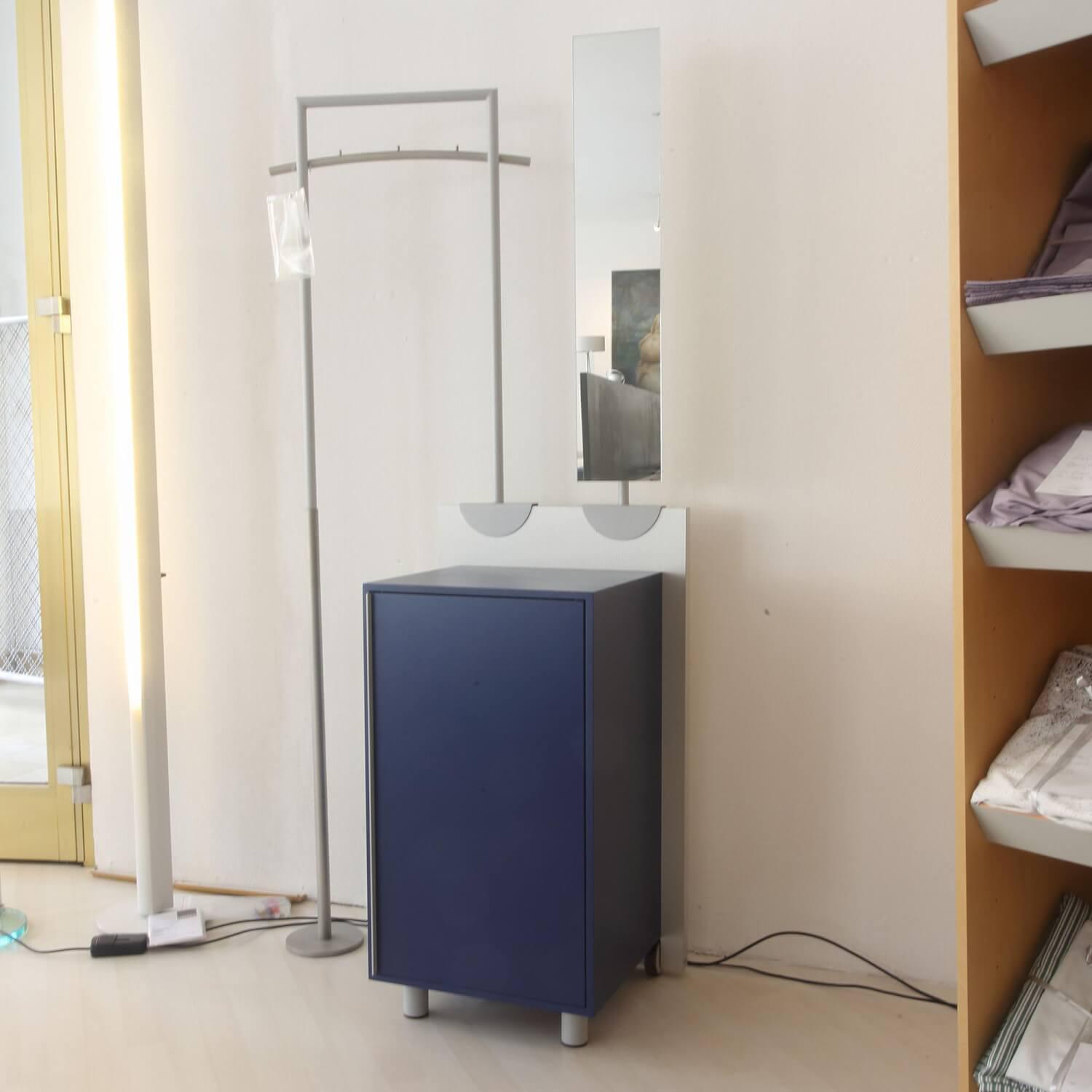 Jonas & Jonas - Garderobe Paco Paneel 11 Abet Millerighe Blau Mit Spiegel Und Garderobensattel - 6