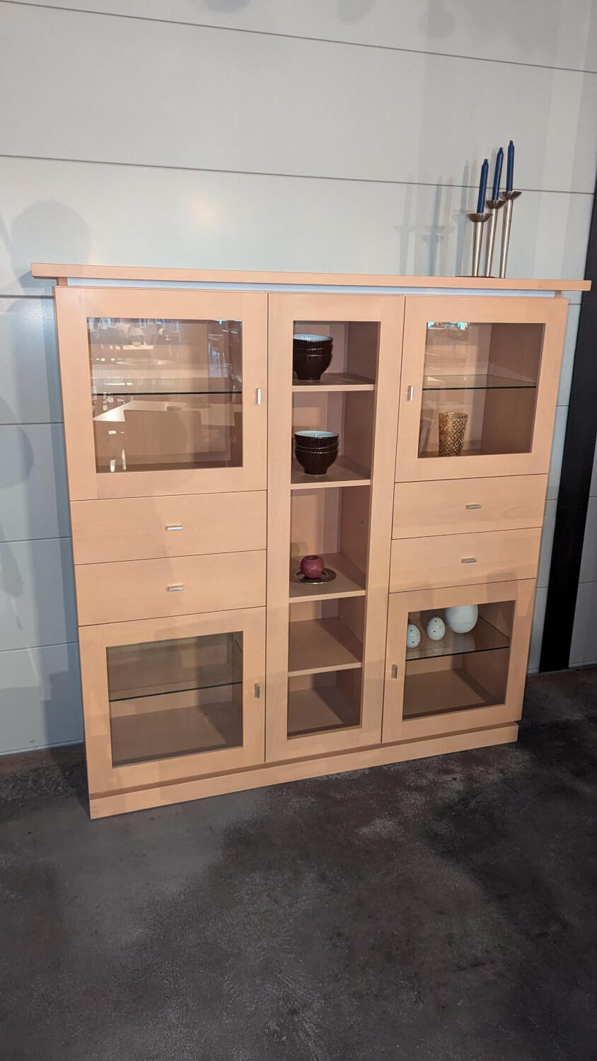 Klose Kollektion - Highboard 384344 Buche Sahara Türen Mit Glaselementen - 3