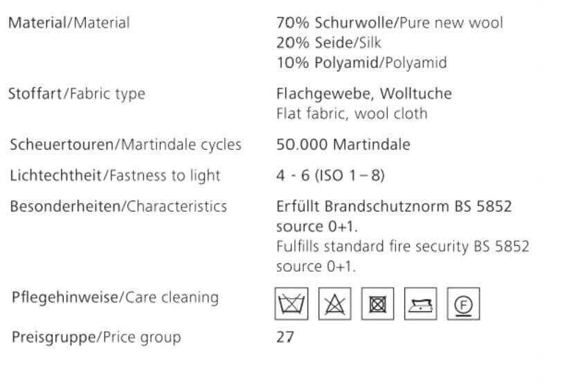 Walter Knoll - Sessel Foster 520-10C Stoff Flanell Grau Rücken Saddle Leder Coffee mit Hocker - 7