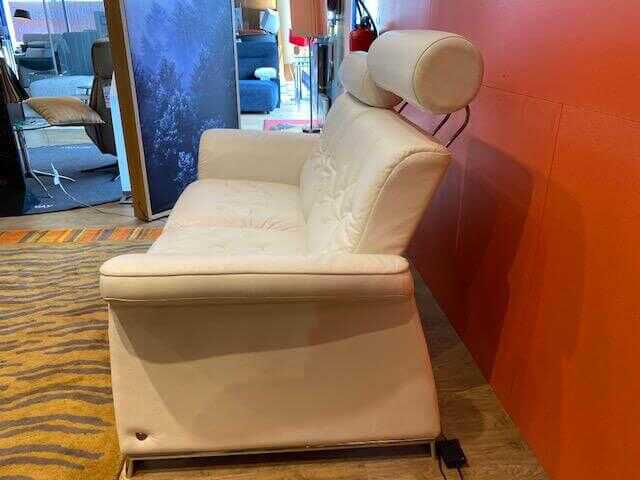 Stressless - Sofa Metropolitan Zweisitzer Leder Batick Snow mit 2 Kopfstützen - 4