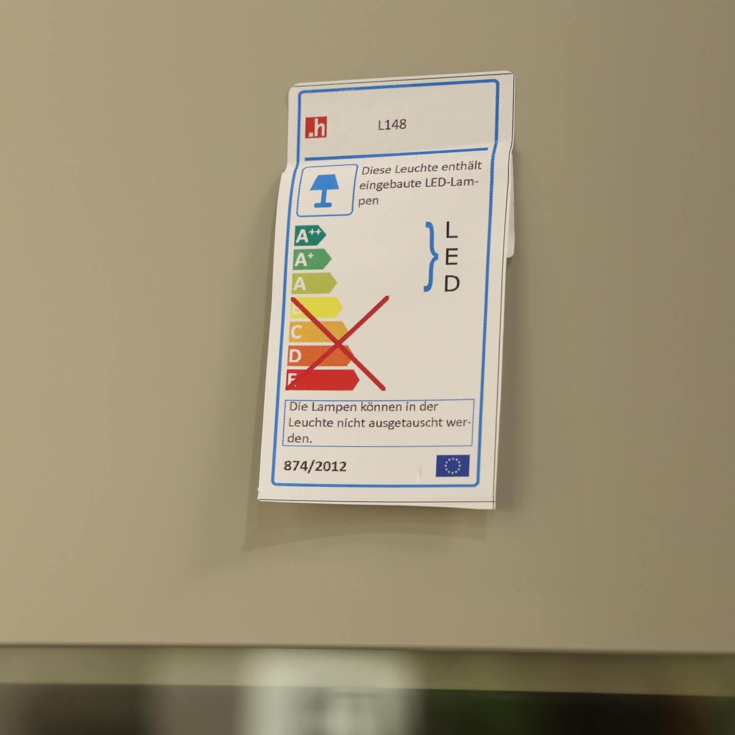 WK Wohnen - Wohnwand WK 419 Intono Glattlack 405 Muschelgrau Grau Und 419 Blütenweiß Weiß Push Beschlag Mit LED Beleuchtung - 6