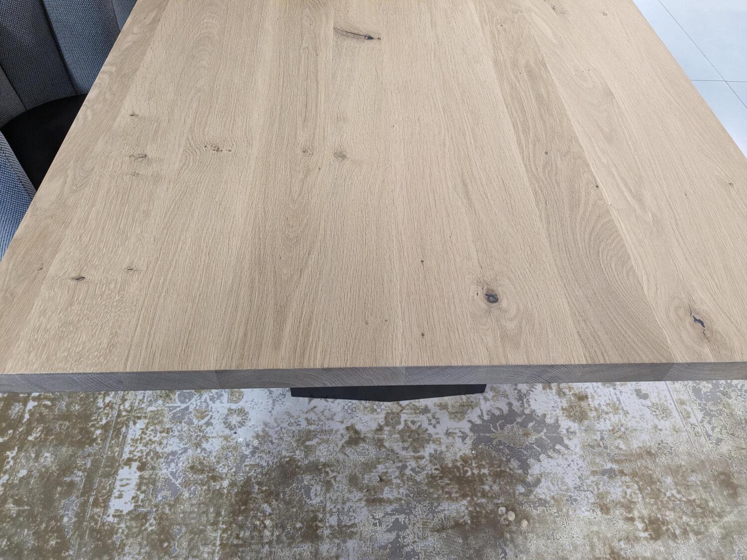 Riva1920 - Esstisch Sky Natural Holzoberfläche Gewachst Gestell Natureisen Schwarz Lackiert - 2