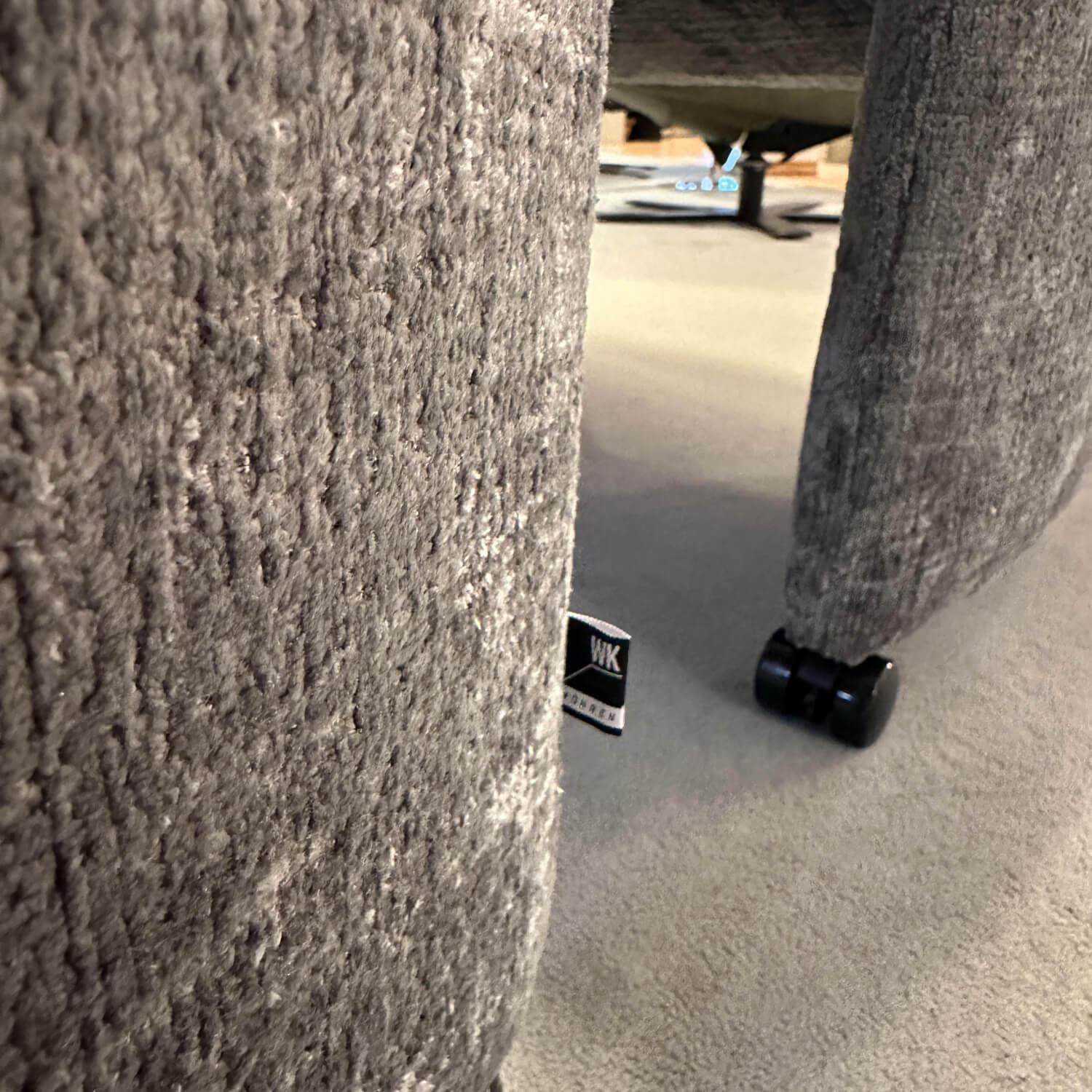 WK Wohnen - Sitzgruppe Stoff Jab 2 211094 Grau Füße Schwarz - 8