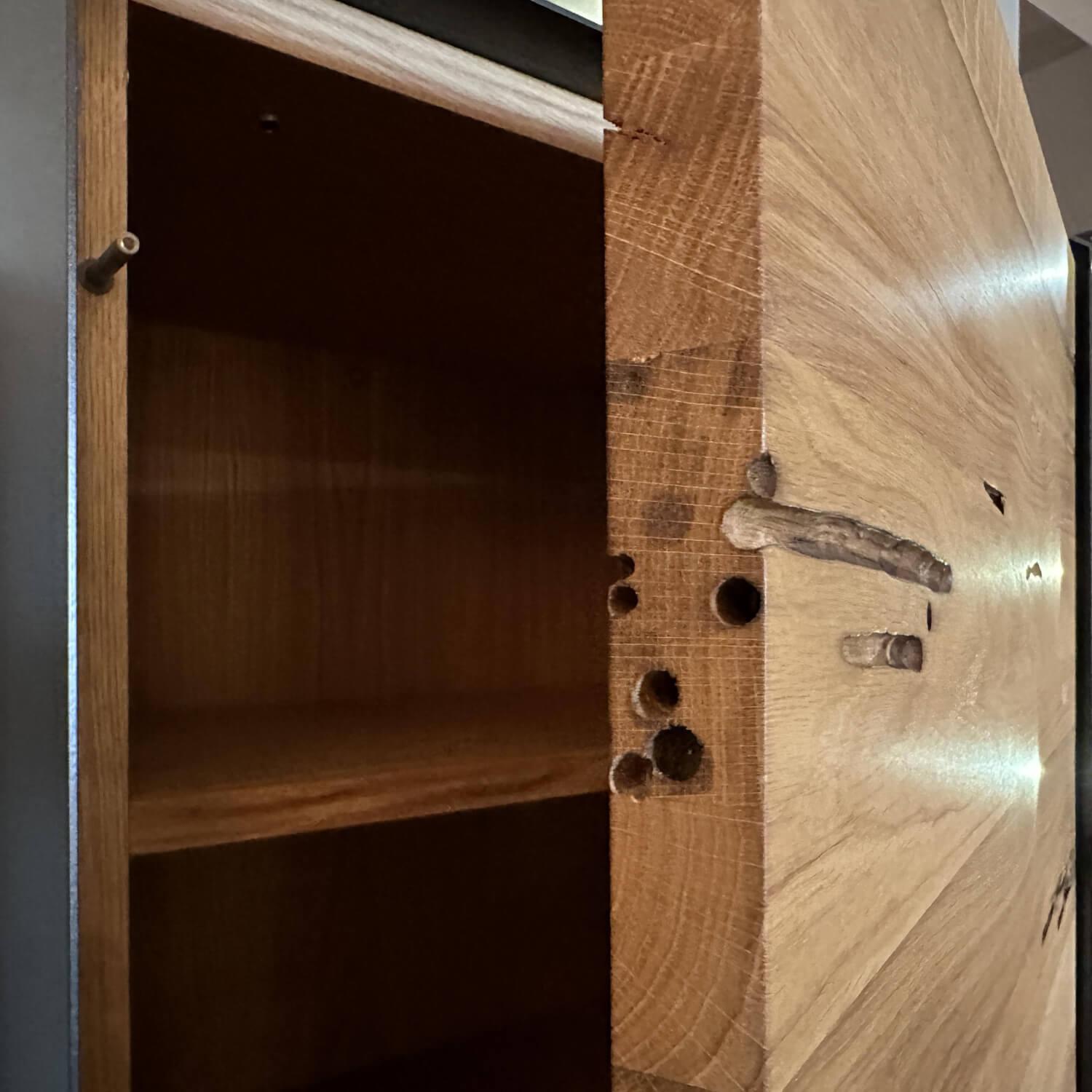 Riva1920 - Kommode Rialto Front Briccola Pfahlholz Aus Venedig Korpus Eisen Lackiert Mit 2 Türen - 3