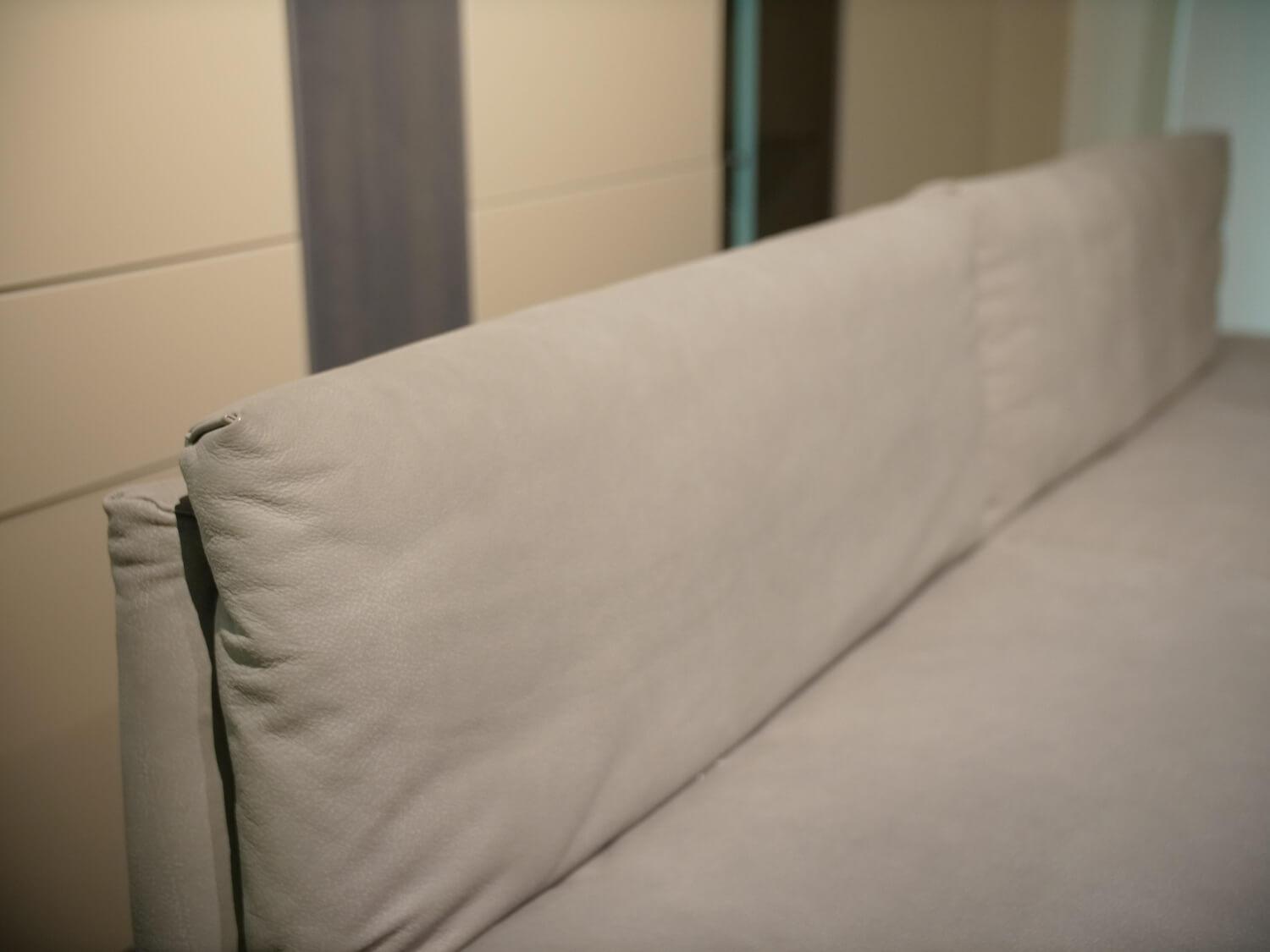 WK Wohnen - Bank WK 790 11717 C190 Leder LK60 Z7821 Beige Schlittengestell Metall Schwarz M99 - 3