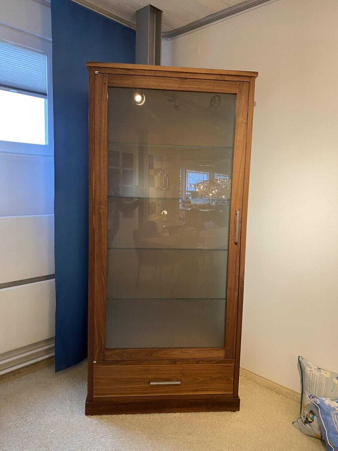 Riva1920 - Schrank Colonia 2011 Small Nussbaum Satiniertes Glas - 4