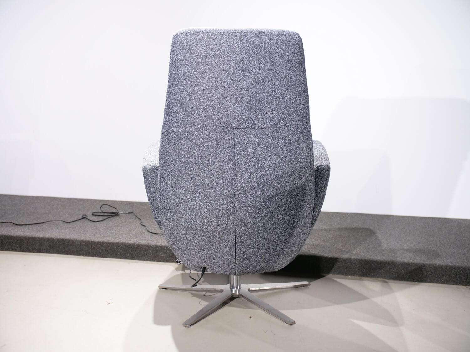 WK Wohnen - Relaxsessel WK 685 Minu Medium Stoff 34093 Blau Motorisch Verstellbar - 2