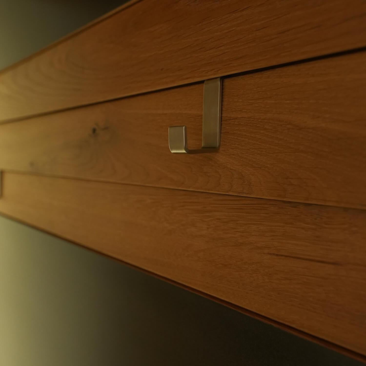 Voglauer - Garderobe V Organo Wildeiche Rustiko Inklusive Seitliche Beleuchtung Mit Schalter - 6