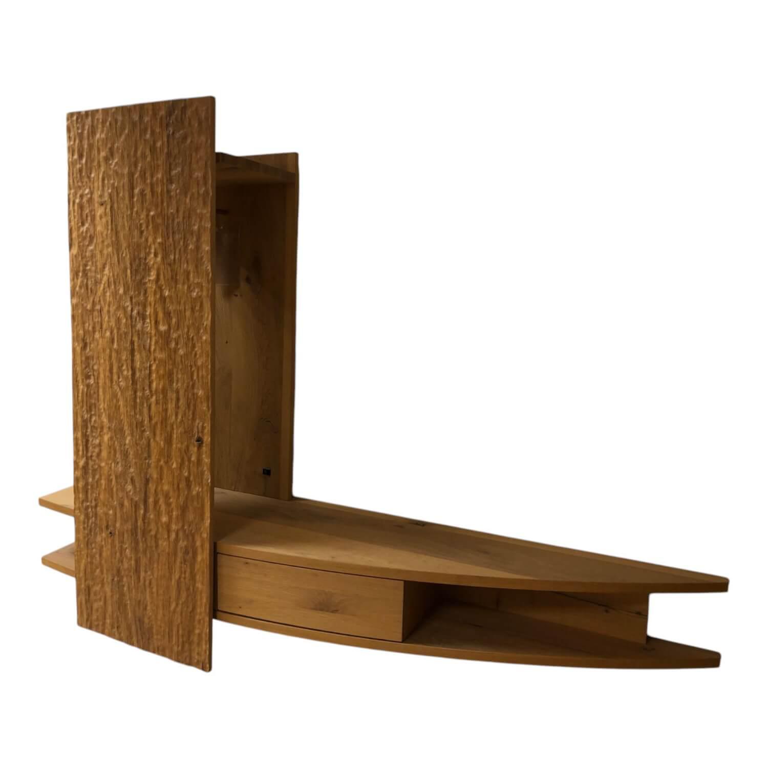 Voglauer - Garderobe Organo Coming Wildeiche Rustiko Schwarz Inklusive Beleuchtung - 1