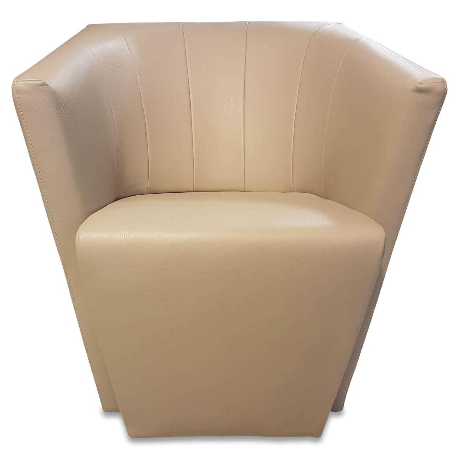 Jori - Sessel Ice Cube Leder Lipano Ovo Creme - 1