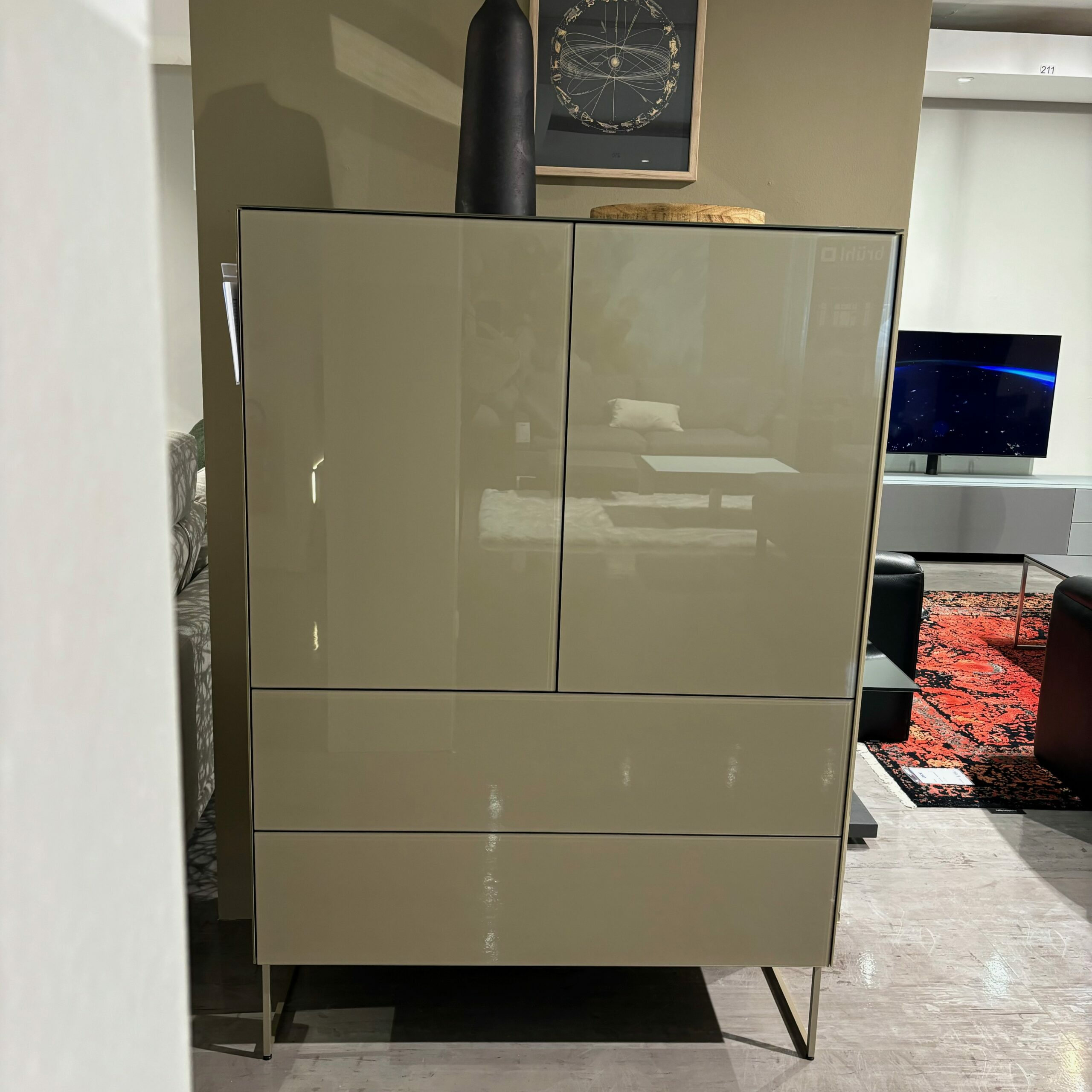 Spectral Smart Furniture - Highboard Side Glas Metallic Champagne Glänzend - 2