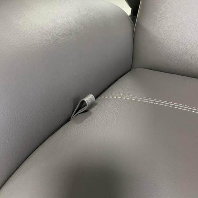 IMG - Sessel Modell Space Leder Prime 316 Grey Gestell Stern Chrom mit manueller Relaxfunktion - 3