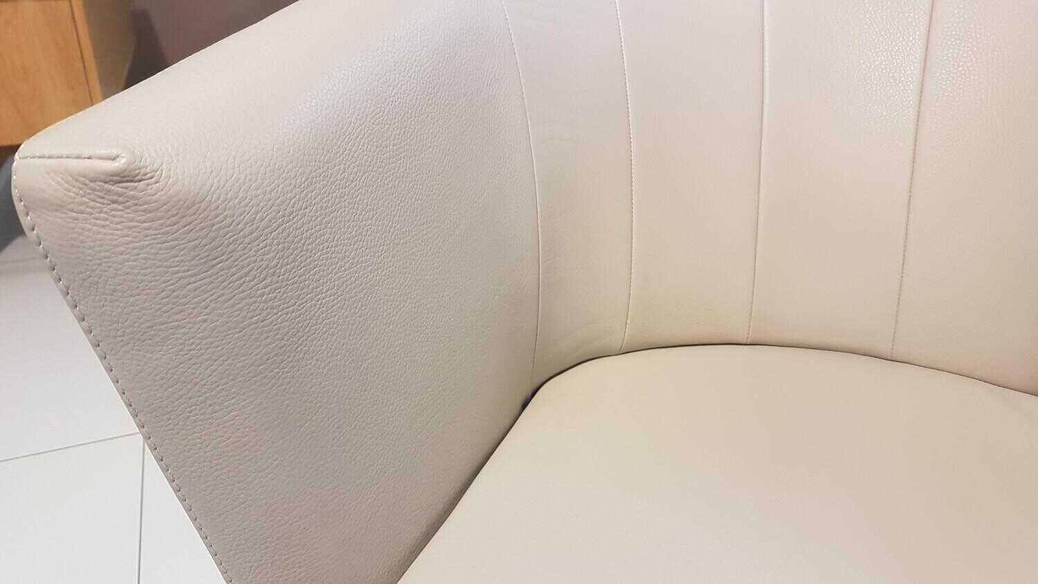 Jori - Sessel Ice Cube Leder Lipano Ovo Creme - 6