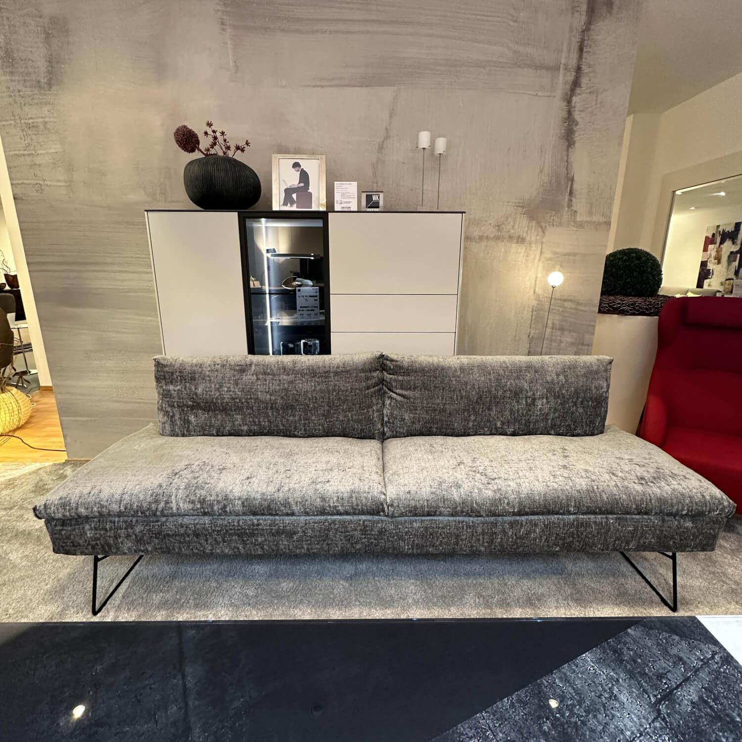 WK Wohnen - Sitzgruppe Stoff Jab 2 211094 Grau Füße Schwarz - 3