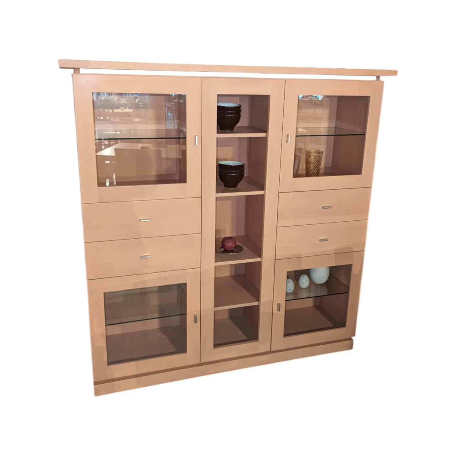 Klose Kollektion - Highboard 384344 Buche Sahara Türen Mit Glaselementen - 1