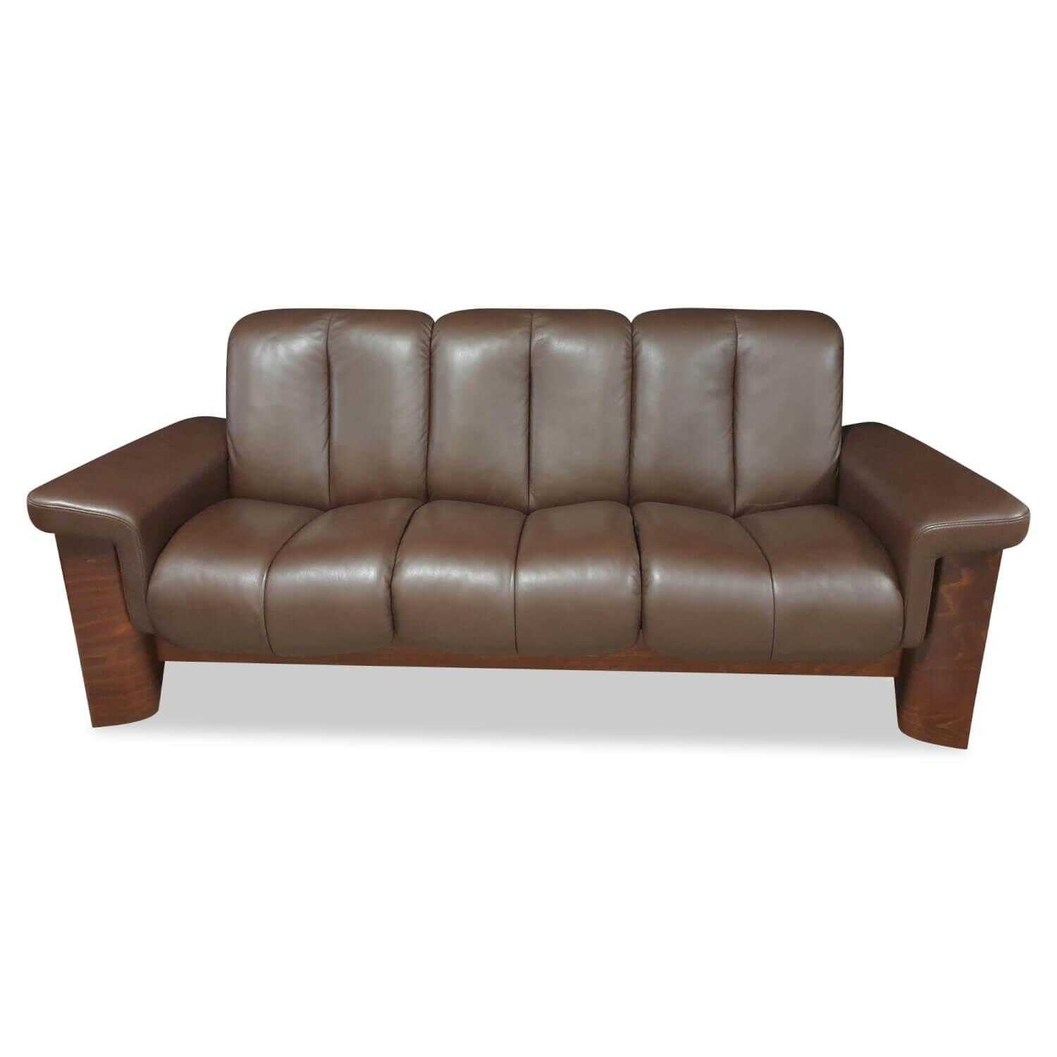 Stressless - Sofa Wizard Leder Royalin Dark Brown mit verstellbarer Lehne - 1