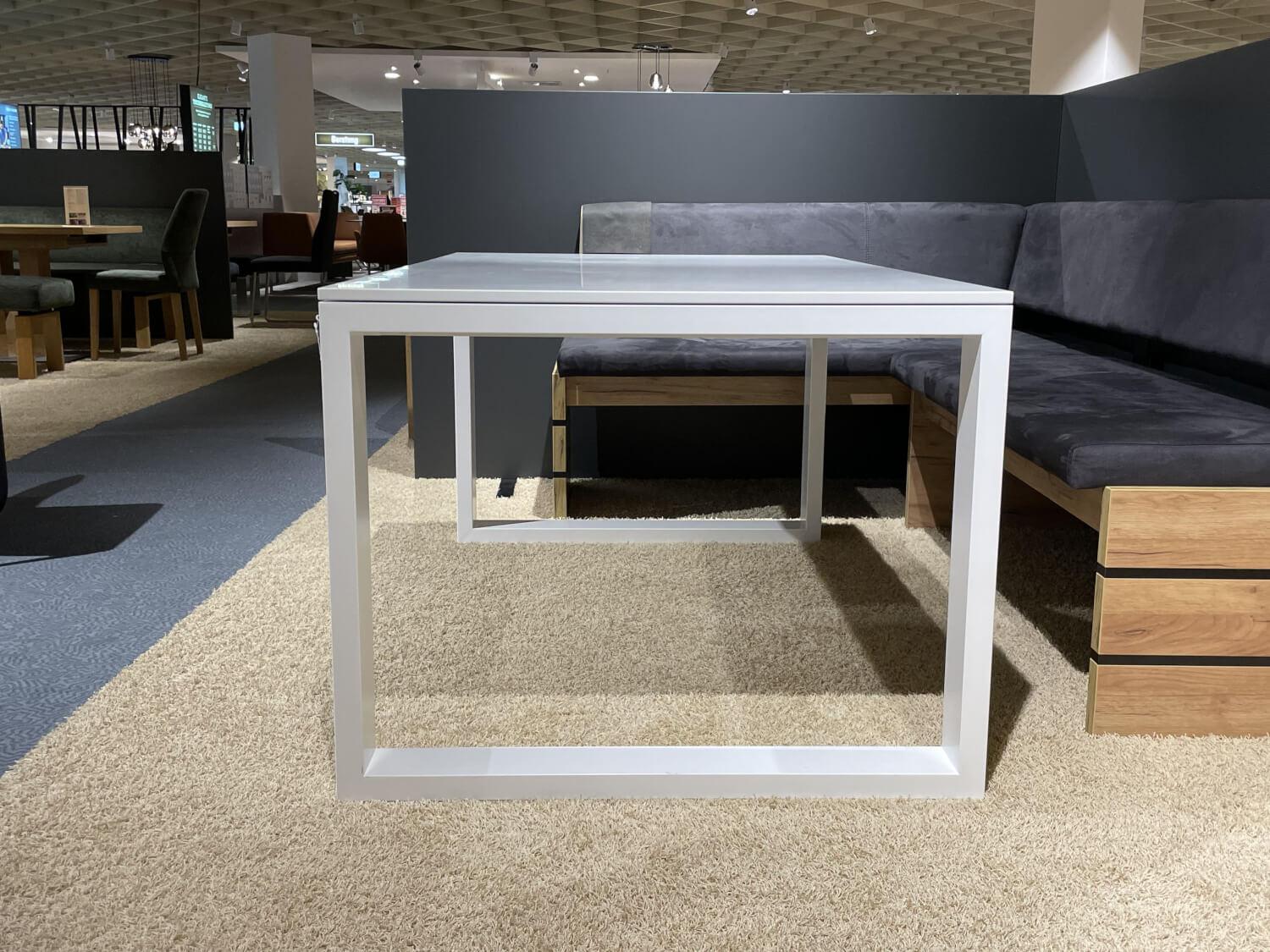 Hülsta - Esstisch T 130 - 130161 Reinweiß Lackiert Gestell Pulverbrschichtet - 6