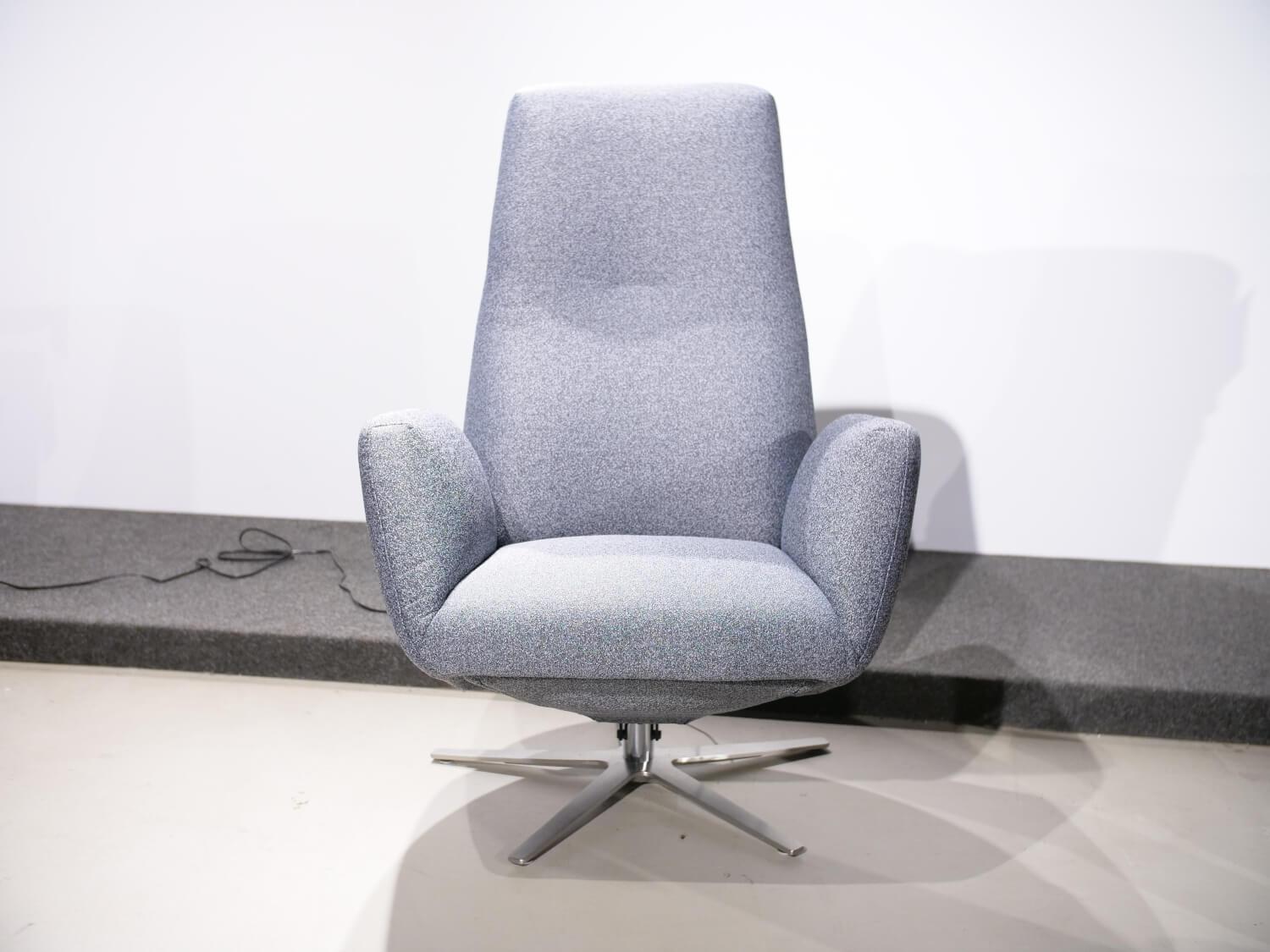 WK Wohnen - Relaxsessel WK 685 Minu Medium Stoff 34093 Blau Motorisch Verstellbar - 7