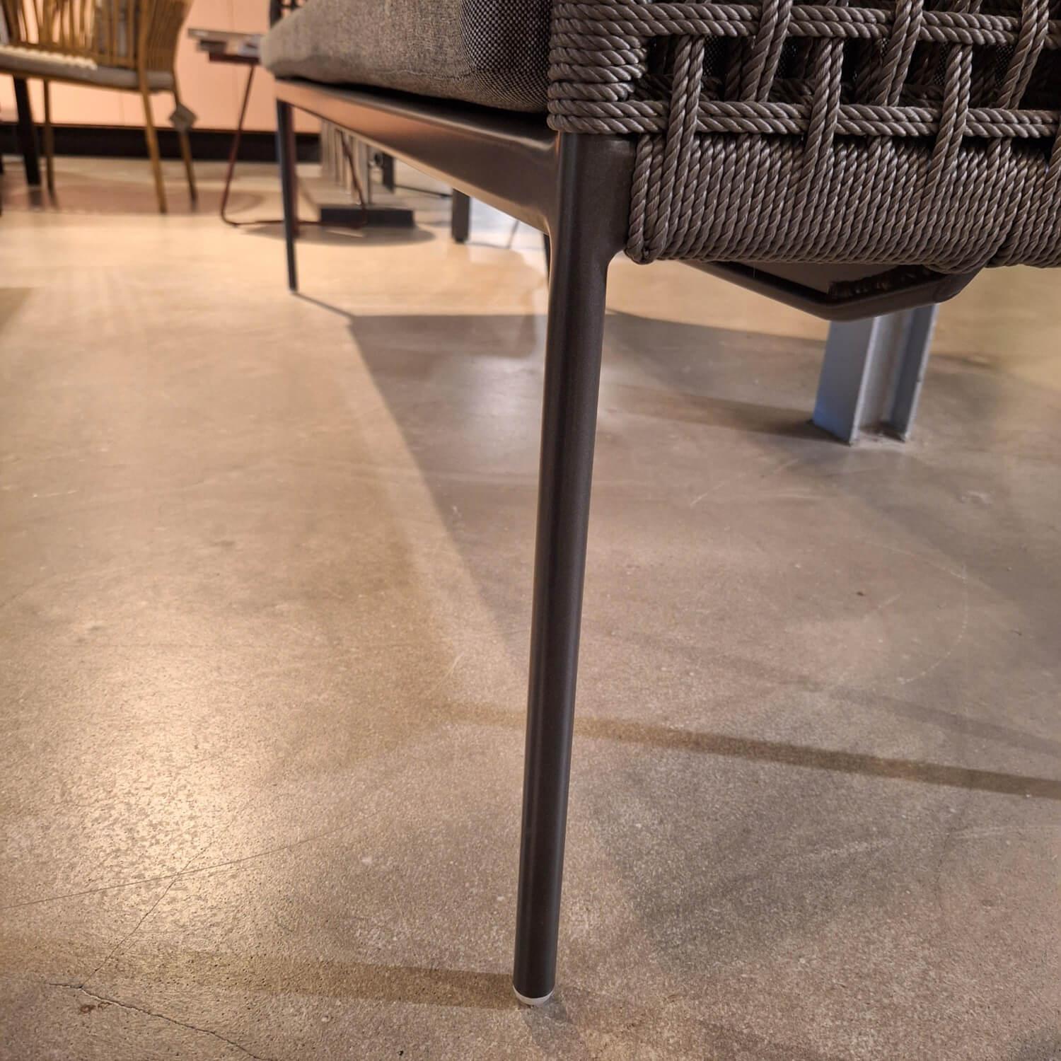 Stern - Bank Outdoor Greta Kordel Platin Kissen Seidengrau Gestell Aluminium Anthrazit - 6