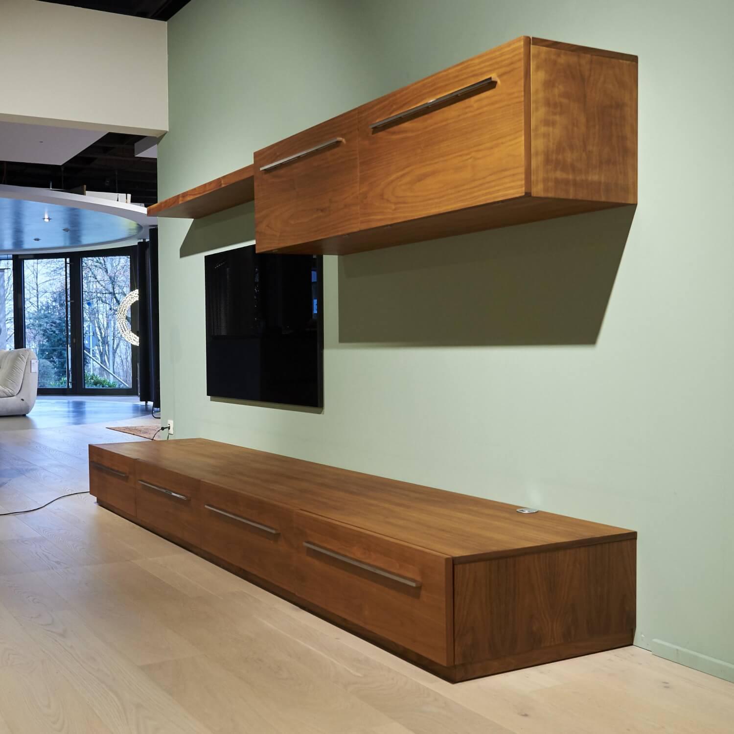 Riva1920 - Wohnwand Sipario Nussbaum Geölt - 14