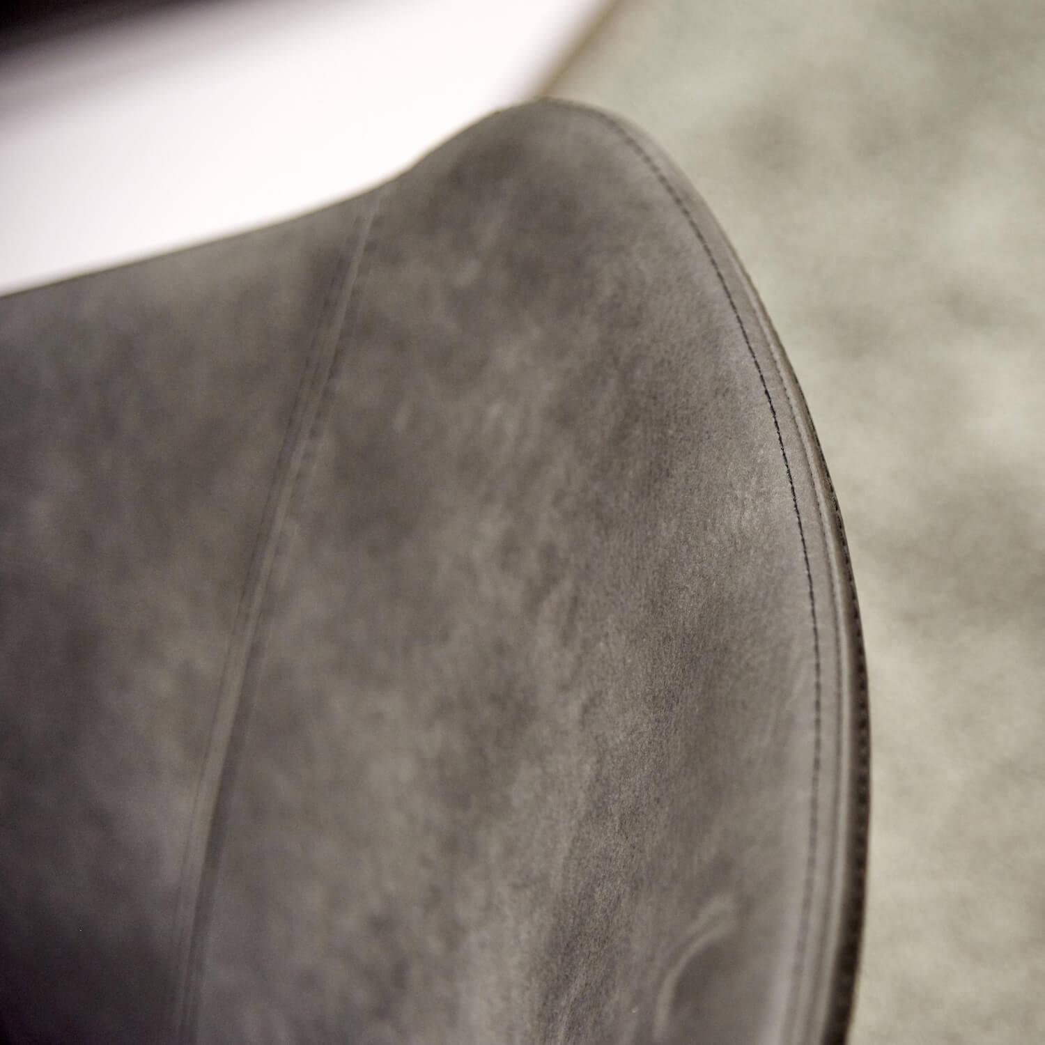 Riva1920 - 4er Set Armlehnstühle Chair Wood Leder Camoscio Nr. 10 Nero Gestell Eiche Natur - 8