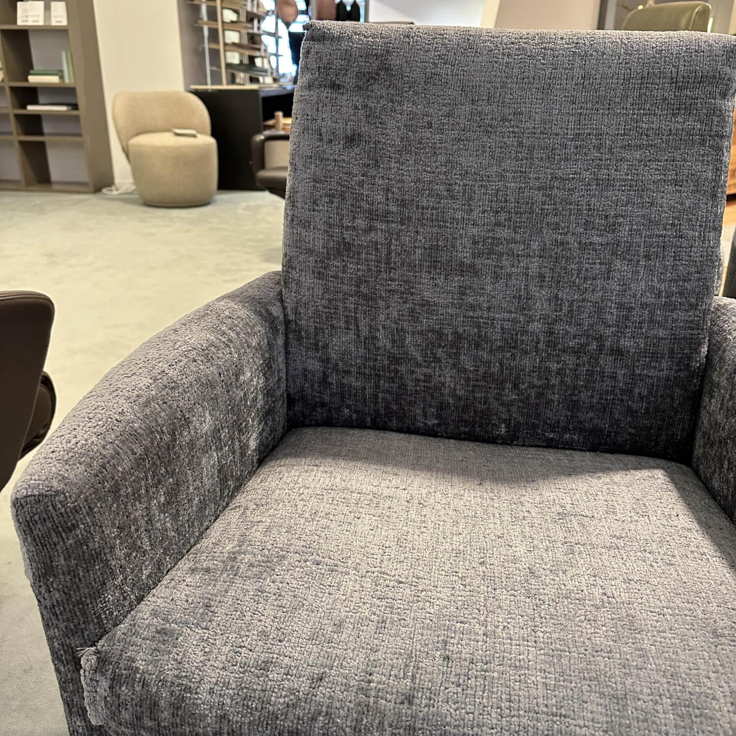 WK Wohnen - Sitzgruppe Stoff Jab 2 211094 Grau Füße Schwarz - 12