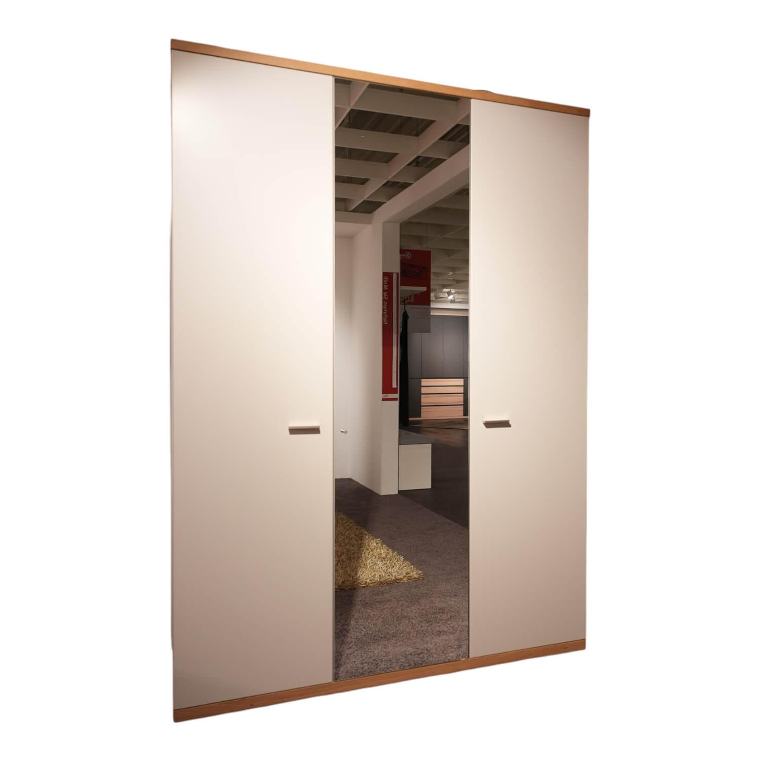 Rietberger Möbelwerke - Kleiderschrank Venue S 32 Lack Seidengrau Akzente Asteiche - 1