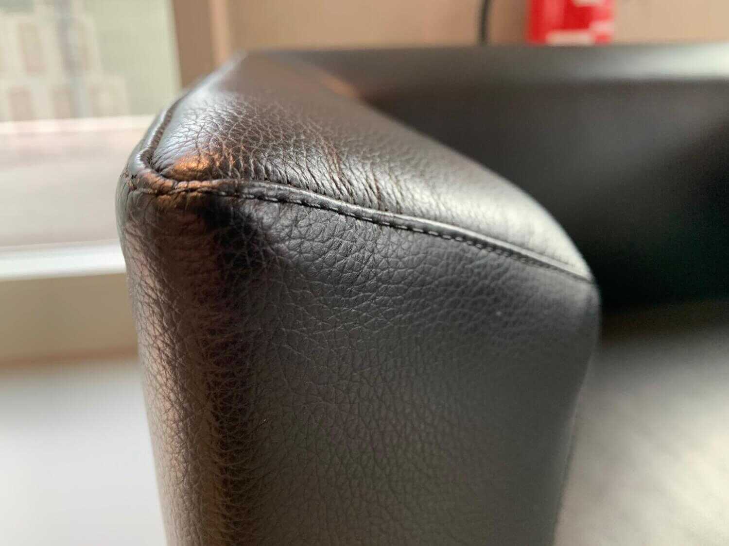 Cassina - Sessel 131 ZH One 1854 Leder Pelle Scozia Grafite 13X606 Schwarz Einfarbige Version - 6