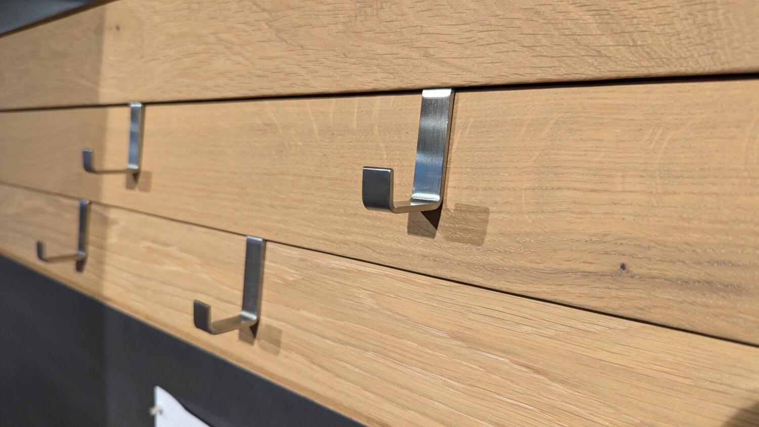 Voglauer - Garderobe V Organo Coming Wildeiche Rustiko Bank Stoff Vintage Quarz Grau Mit Beleuchtung - 6