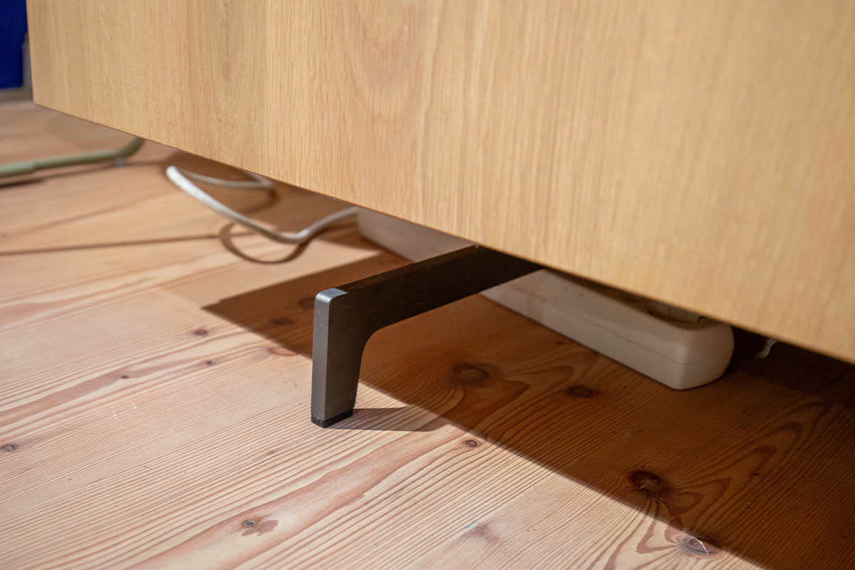 Team 7 - Highboard Cubus Eiche Weßgeölt Gestell Bronze Matt Innenfach aus Glas - 6