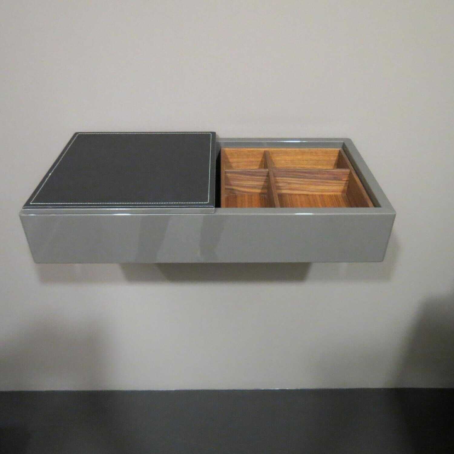 Schönbuch - Konsole Hesperide 105 Granit Hochglanz 130 Leder Schwarz - 2